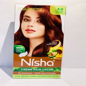 Nisha Crème Hair Colour – Brown  Category: Personal Care