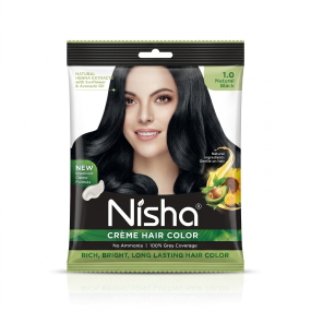. Nisha Crème Hair Colour – Black