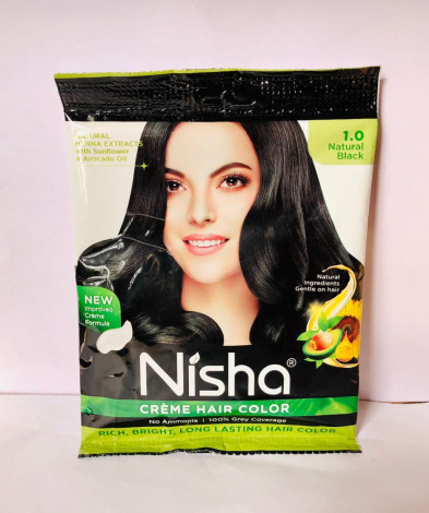 . Nisha Crème Hair Colour – Black